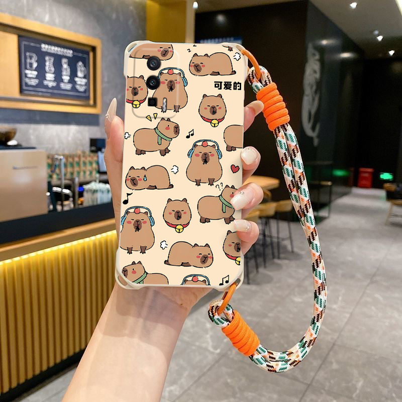 可挂绳手机壳斜跨背带