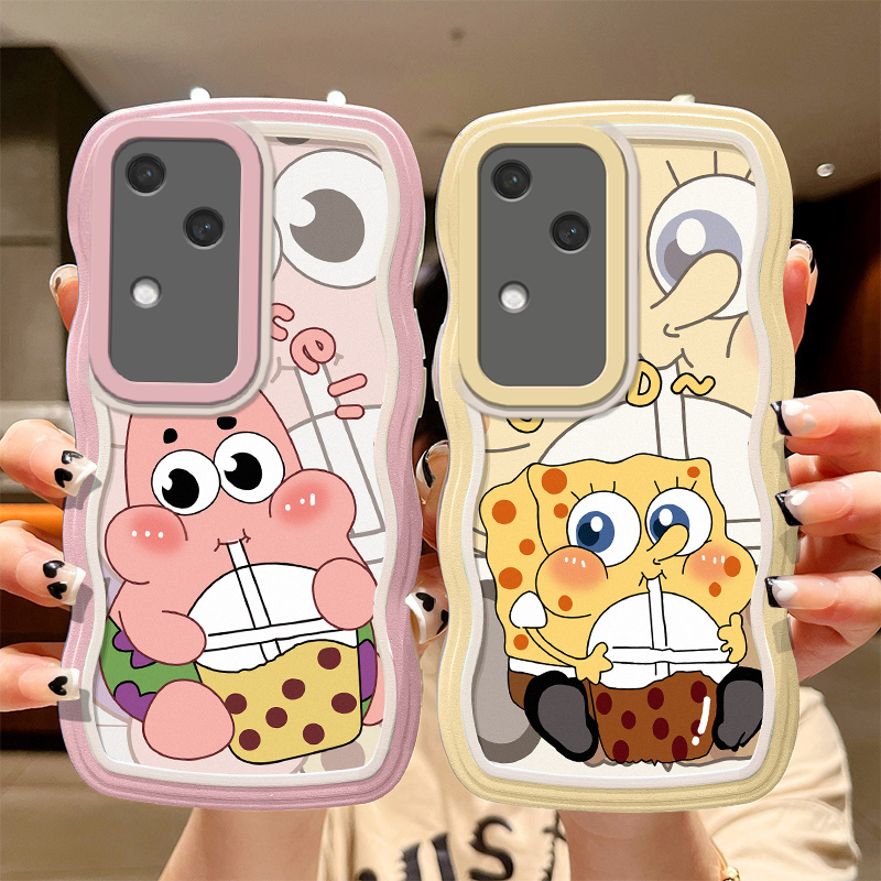 VIVOs18硅胶可爱情侣波浪软壳