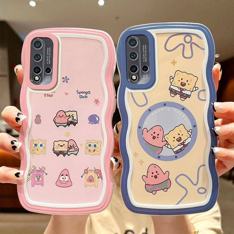 适用于华为Nova5手机壳时尚潮男女sea-al00网红波浪navo5pro卡通动漫少女nove5可爱硅胶软壳n0va5por简约透明