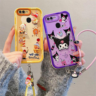 库洛米适用OPPOA7手机壳卡通公仔A7x潮少女F9浮雕立体F9Pro米奇卡通趣味ins可爱保护壳