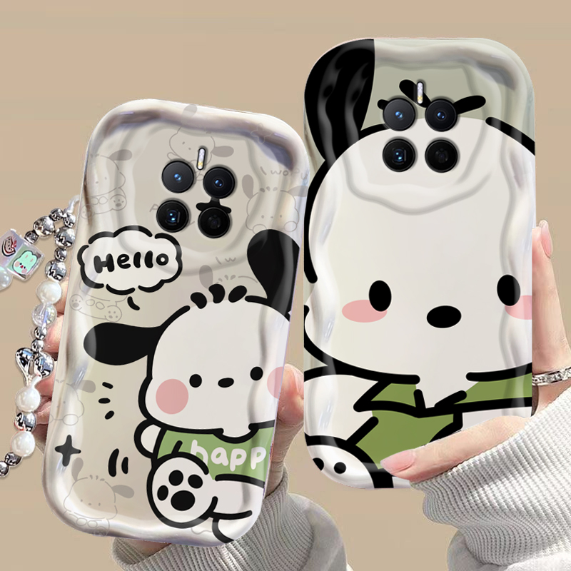 华为mate50硅胶卡通奶油纹软壳