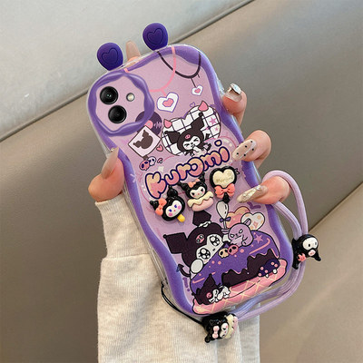 库洛米耳朵适用三星GalaxyA06手机壳海绵宝宝samsung A16派大星sx a06趣味可爱女ao6日韩卡通3星a06保护套