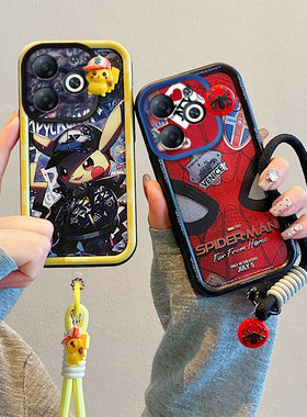 适用传音Infinix Smart8手机壳新款卡通lnflnx smart8日韩男女samrt8个性皮卡丘smart8蜘蛛侠smatr8硅胶外壳