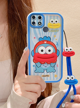 适用于Realme真我C25Y手机壳时尚少女relame c25卡通搞怪reaimec25保护套ins可爱女生raelme c25y哆啦A梦c25