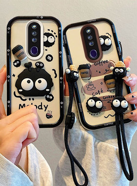 适用于OPPO F11PRO手机壳卡通学生opop f11pro日韩高颜值0ppof11pro保护套ins可爱少女f11por煤球oppif11pr0