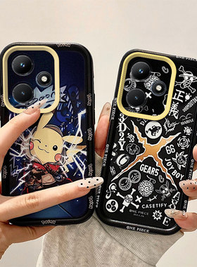 二次元适用传音INFINIX hot30i手机壳索隆路飞新款动漫创意全包边防摔硅胶磨砂壳