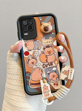 适用OPPOA54国际版手机壳卡皮巴拉男女opopa54皮纹煤球情侣卡通0ppoa54保护套可爱女oppia54日韩搞怪新款oop