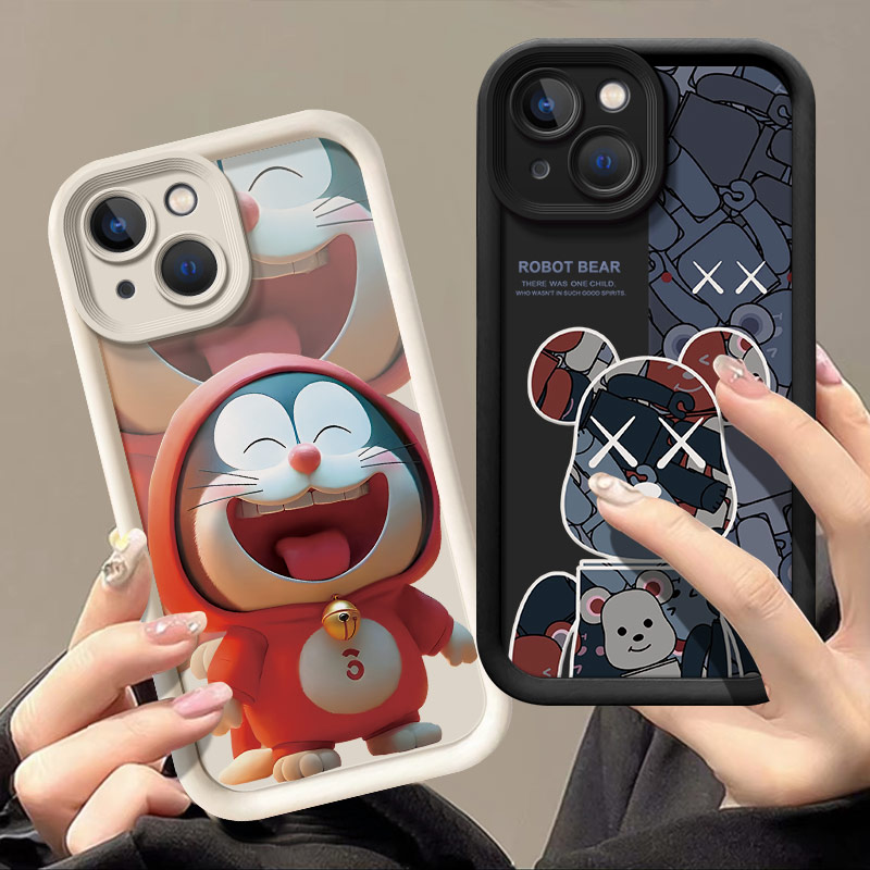 苹果15硅胶卡通阶梯软壳