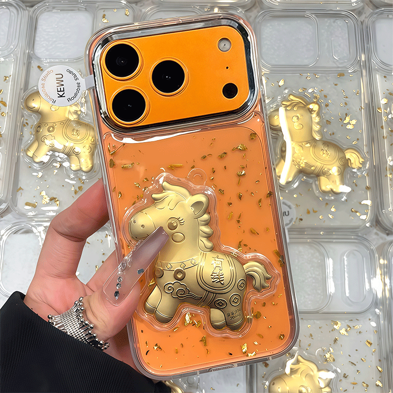 包你有钱马年新款滴胶金泊新款