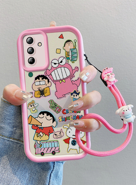 适用于三星A15 5G手机壳日韩少女款galaxy a15 4g保护套sx a15卡通小新samsung a15可爱女学生3星al5时尚手绳