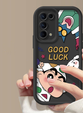 适用opporeno8手机壳PGBM10全包女OPPOReno5黑色PEGM00超薄OPPOReno65G软硅胶卡通日韩时尚磨砂男耐脏保护套