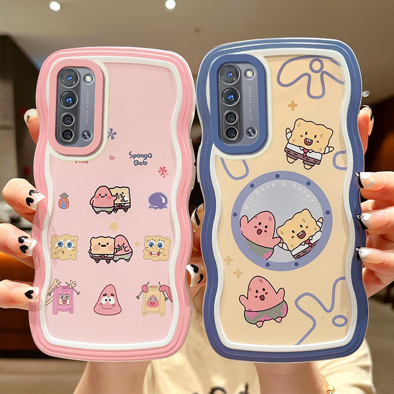 适用于OPPO Reno3手机壳卡通小清新pdcm00网红波浪新款opopreno3硅胶时尚0pp0reno3全包防摔reon3可爱透明潮