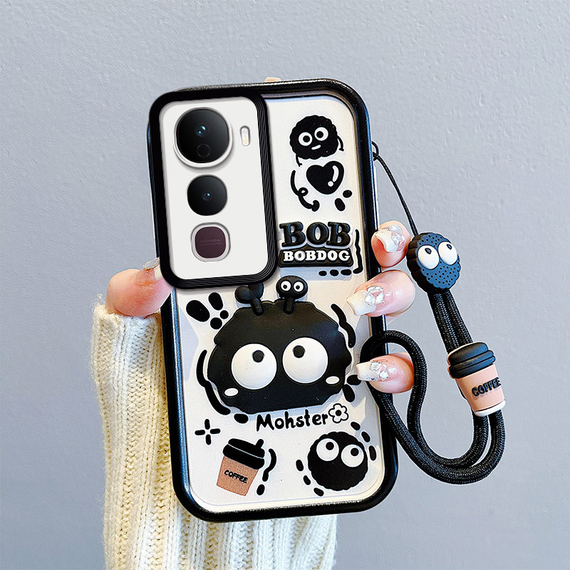 煤球库洛米可爱情侣硅胶边防摔壳