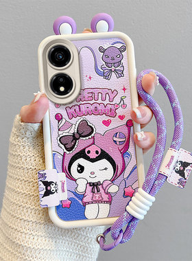 搞怪库洛米适用荣耀畅玩40C手机壳时尚潮女款honor畅完40c保护套cw40c硅胶可爱少女play40c小羊皮4oc个性外壳