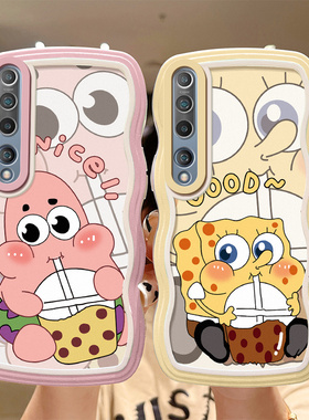 适用小米10S手机壳卡通搞怪新款M2102J2SC简约学生M2001J1C硅胶xiaomi 10保护套ins风可爱女ml10se海绵宝宝