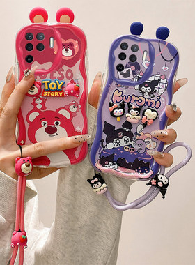 库洛米耳朵适用OPPOReno5F手机壳海绵宝宝reno5Lite派大星opop reno5f趣味可爱女ooporenolite保护套remo卡通