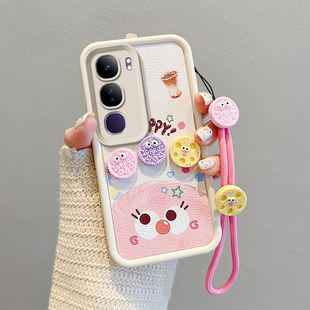 适用vivov40手机壳软硅胶vovov40Lite时尚男女v40se煤球Vivo卡通可爱女vibo v40lite保护套新款v4ose简约搞怪