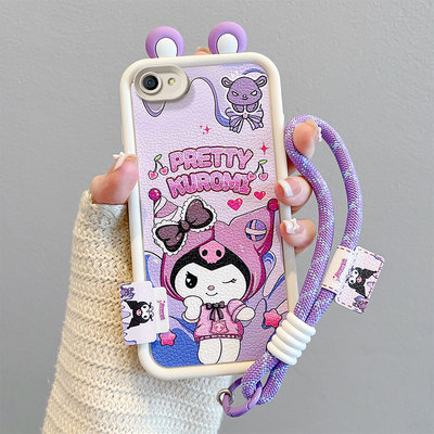 适用OPPO A1 4G版手机壳时尚潮女款opop A83硅胶可爱少女0ppoa83t皮纹保护套ooppa1个性蜡笔小新oppia83手绳