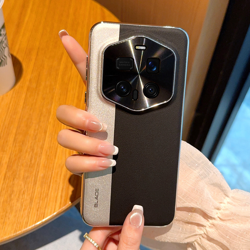 创意时尚素皮电镀边