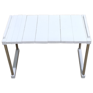 荐源30cm宽度可伸缩浴室置物架可以叠加厨房桌面收纳架隔层隔板