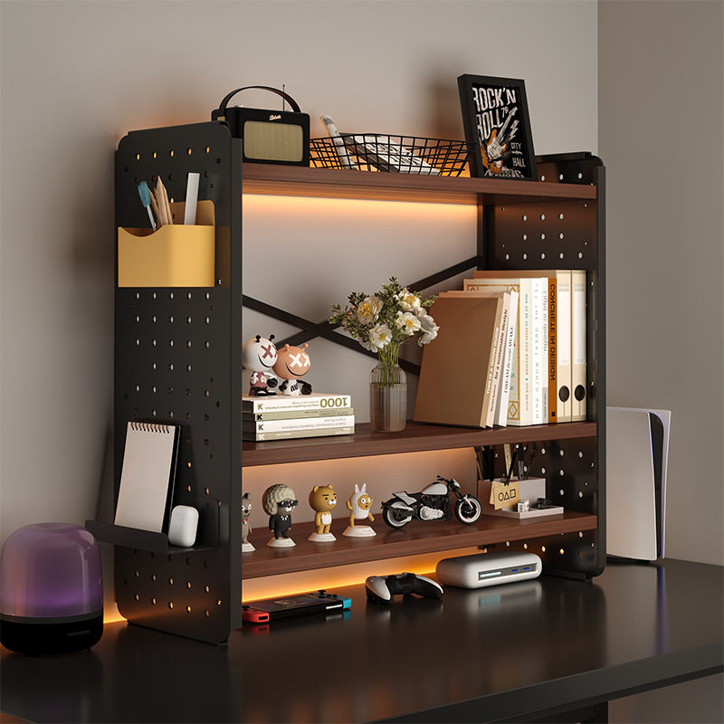 新桌面置物架桌上书架洞洞板书桌收纳学生家用电脑桌整理架分层架,收纳整理,书桌收纳置物架,淘宝优惠券,粉丝福利购,淘宝优惠卷