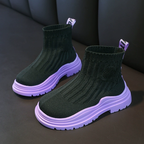 Демисезонные детские весенние ботинки для мальчиков, дышащие тонкие эластичные короткие сапоги, тренд сезона