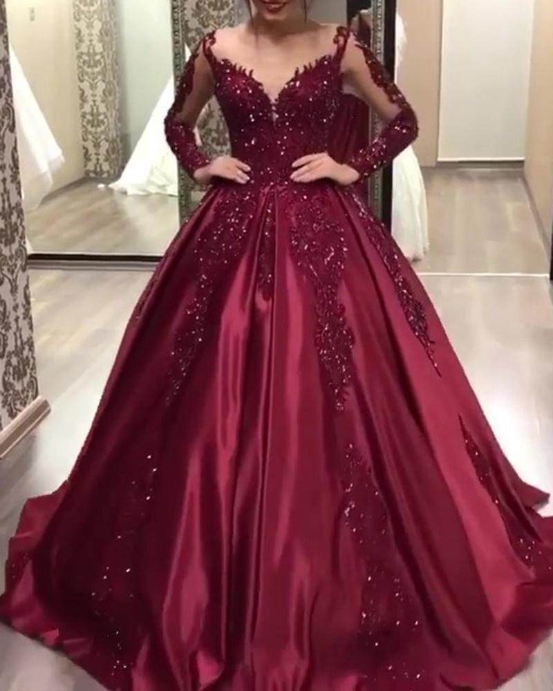 2020欧美外贸女装独立站蕾丝大摆性感长裙拖尾宴会晚礼服婚纱拉链