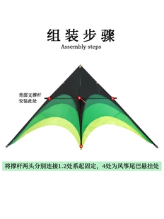 潍坊2022新款 草原风筝大型超大成人高档网红大人专用儿童长尾好飞