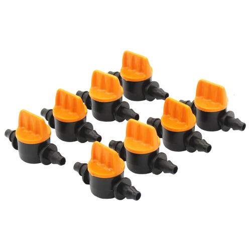 20PCS Pvc Pipe Through Valve Irrigation Double Barb Mini Val