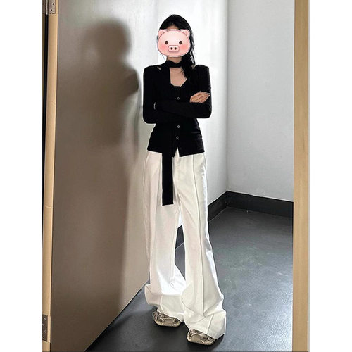 22SEVEN纯欲辣妹风深V长袖T恤女