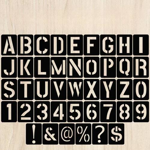 42Pcs/Set DIY Craft Alphabet Stencil Reusable Embossing Temp