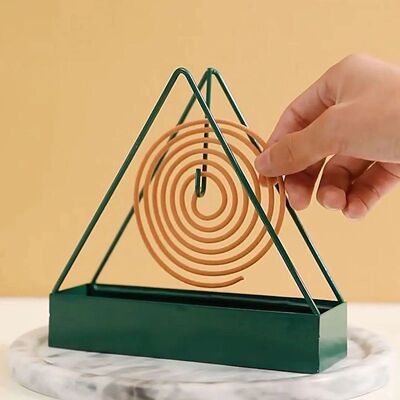 Creative Mosquito Coil Holder With Tray Nordic Style Spiral