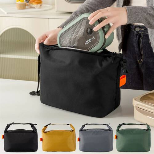 1pc Larger Capacity Lunch Bag Leakproof Cooler Bag Food Lunc