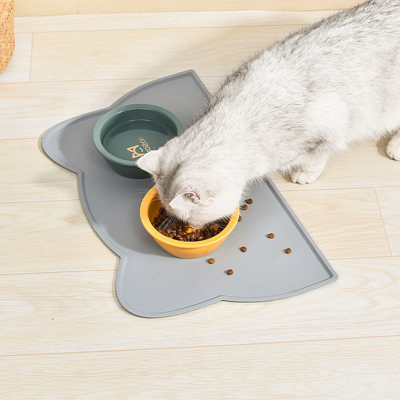 宠物餐垫猫咪用餐狗狗吃饭硅胶垫子大号防滑防水防溢出猫粮猫碗垫