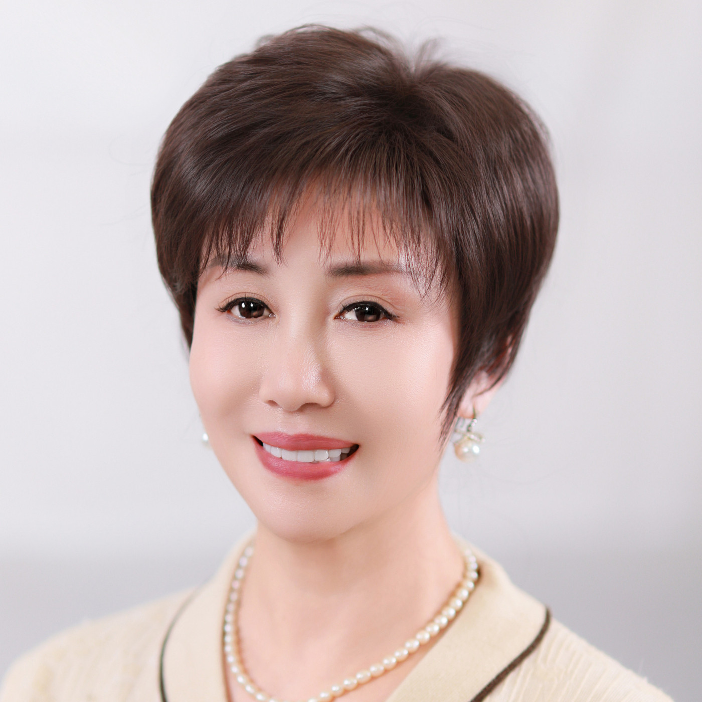 假发全头套女真人发丝短发很透气