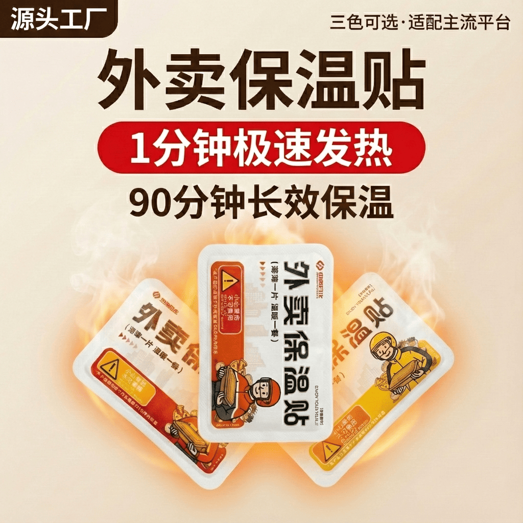 速热外卖保温贴加热包90分钟长效保温贴神器奶茶烧烤可小批定制