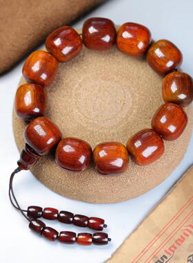 高级牛角亚披盘玩佛珠手串满鱼子送礼收藏男女高端饰品纹理清晰