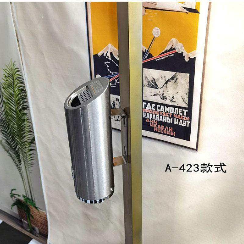 不锈钢烟灰柱壁挂式烟头收集器