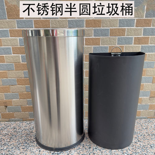 超市售楼部不锈钢半圆桶