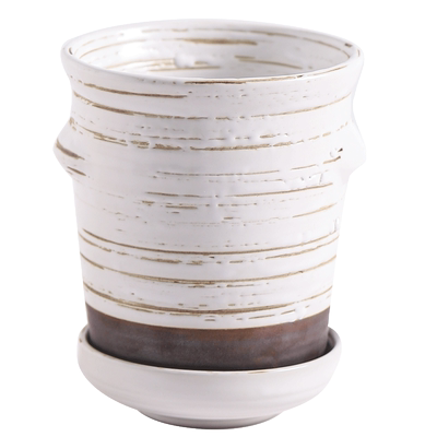 日式沥水餐具收纳盒陶瓷筷子筒