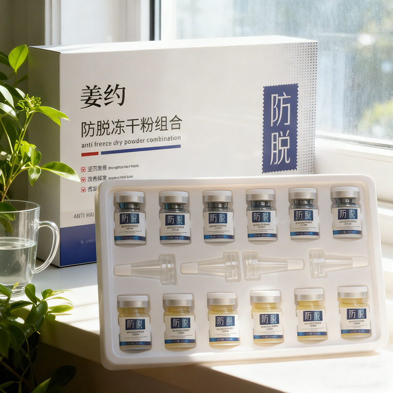 新款推荐防脱冻干粉套盒改善掉发何首乌人参防脱发头皮护理