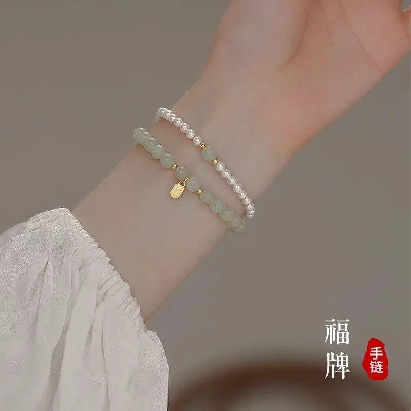极细串珠手链女ins小众设计高级