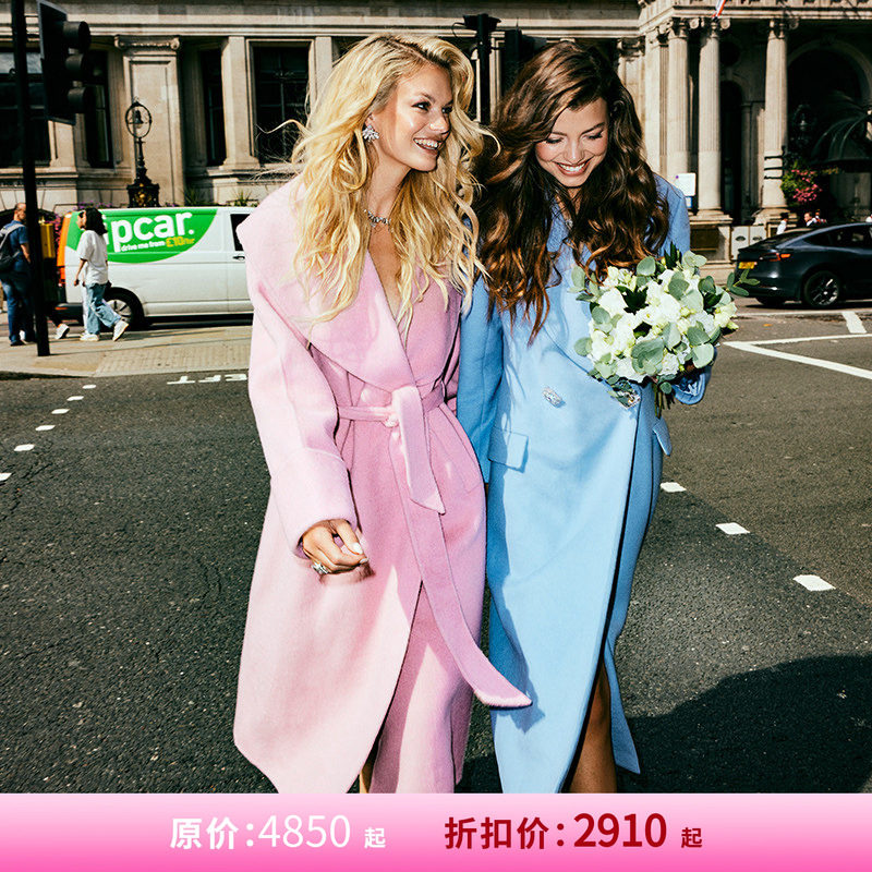 [甄选6折]NanaJacqueline双面呢大衣女冬羊毛兔毛桑蚕丝毛呢外套,女装/女士精品,毛呢外套,淘宝优惠券,粉丝福利购,淘宝优惠卷