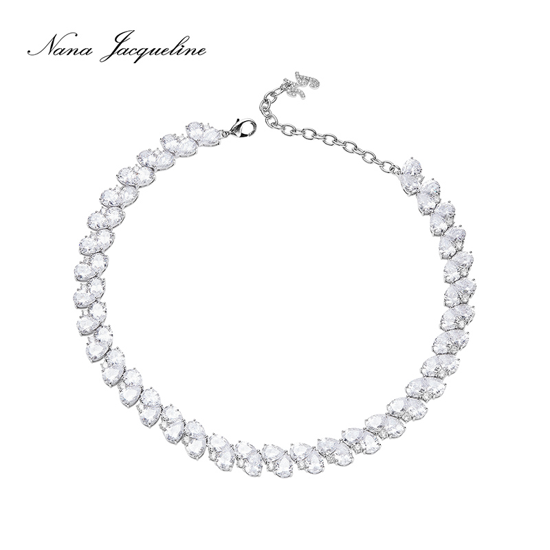 NanaJacqueline闪钻爱心项链