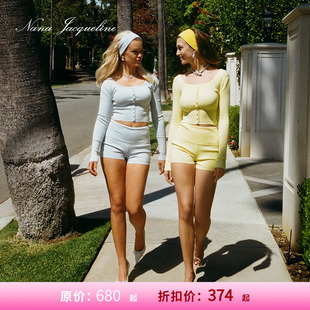 女长袖 套装 NanaJacqueline复古运动时尚 针织上衣网球 甄选5.5折