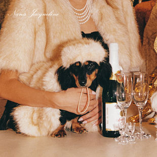 NanaJacqueline宠物帽子猫咪狗狗节日可爱环保皮草配饰复古可调节