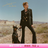 女背心配喇叭裤 金属环镂空西装 甄选4折 NanaJacqueline镂空套装