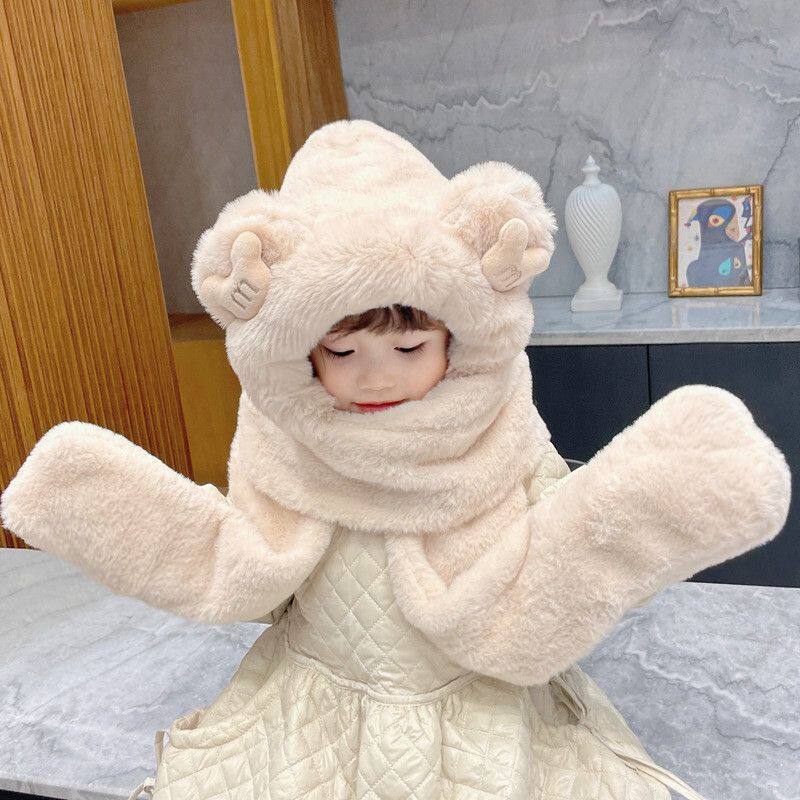 儿童帽子冬季保暖女童毛