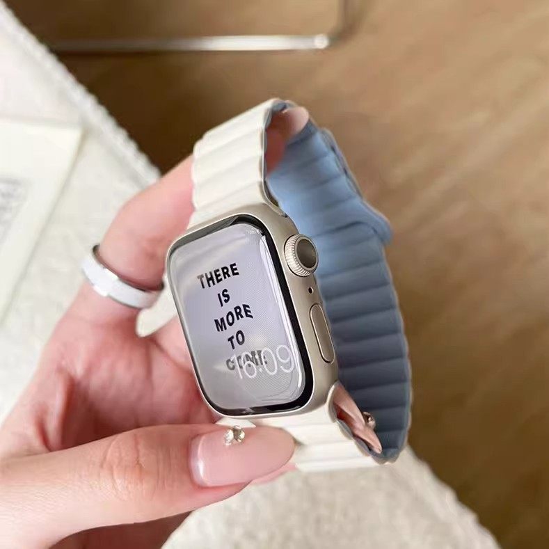 适用applewatchS10苹果手表S11表带iwatch8磁吸硅胶9运动男女腕带,手表,配件,淘宝优惠券,粉丝福利购,淘宝优惠卷