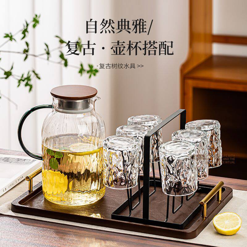 大容量高硼硅玻璃水壶水